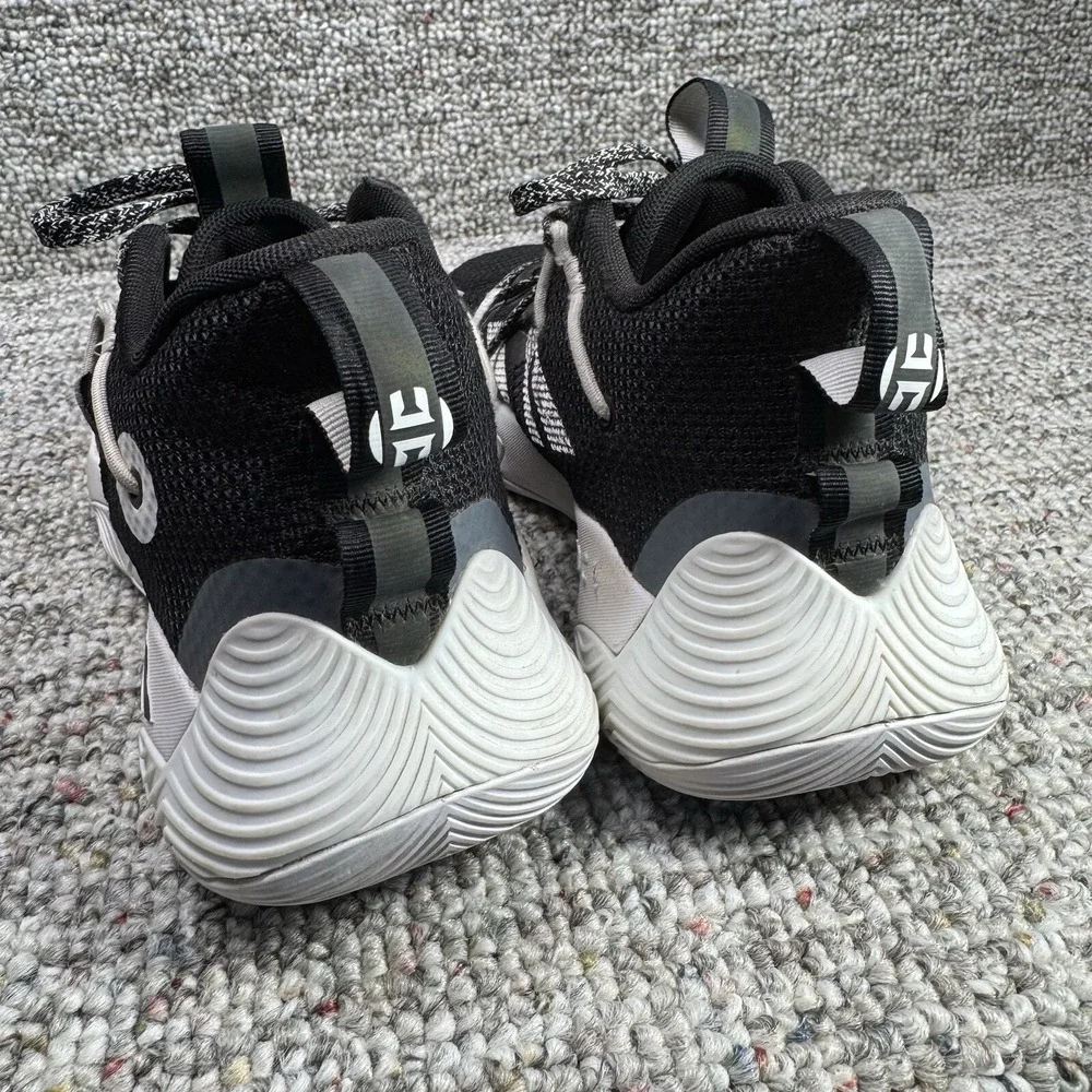 Adidas Harden Stepback 3 Shoes Mens Size 7.5 Basketball Black White GY8630
